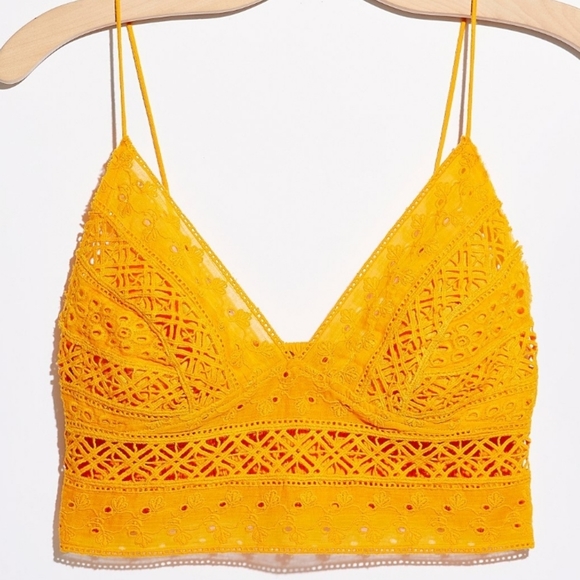 Free People Other - NWT Carina Bralette Sizes M and L-Color Mango